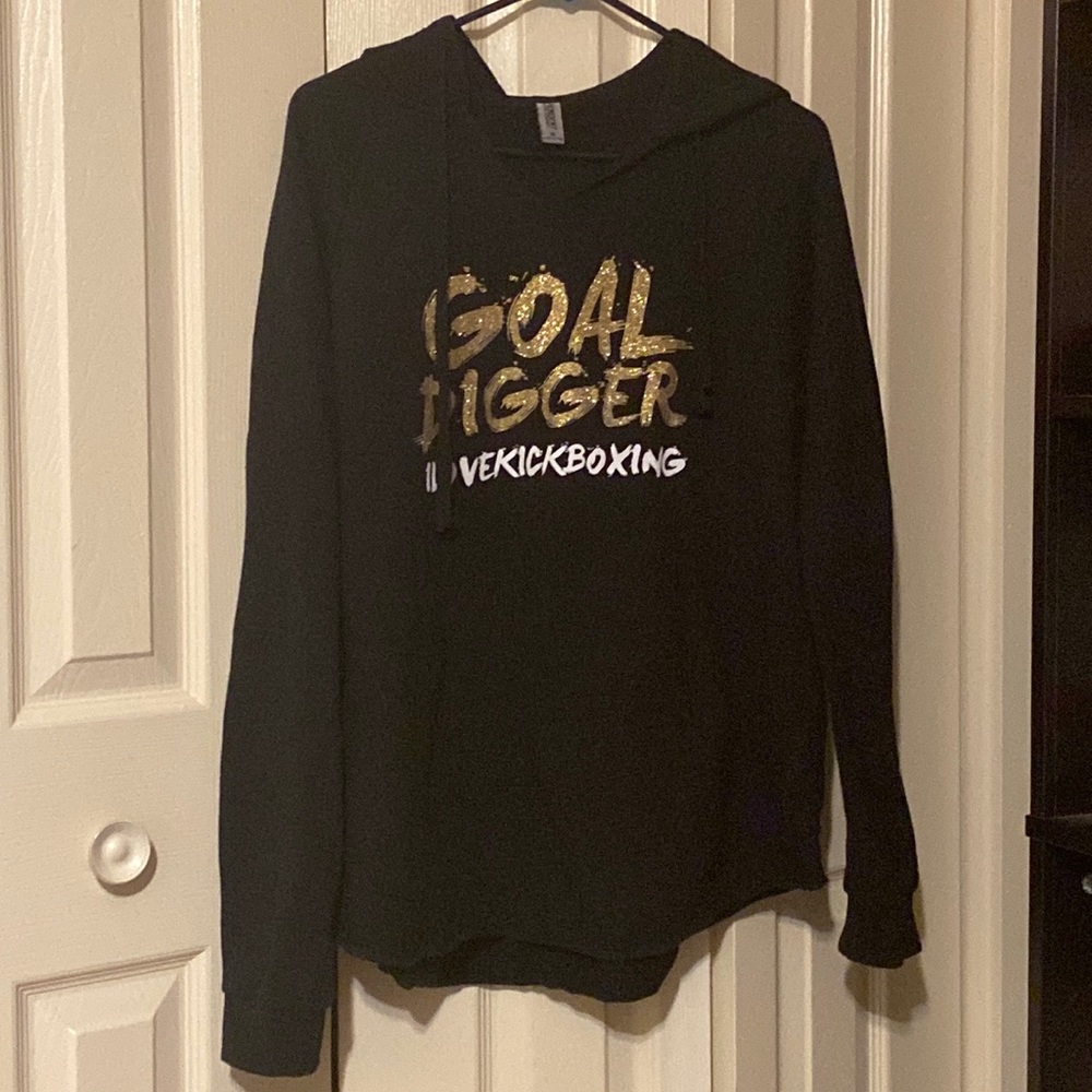 ILKB Black Gold Digger Glitter Hoodie